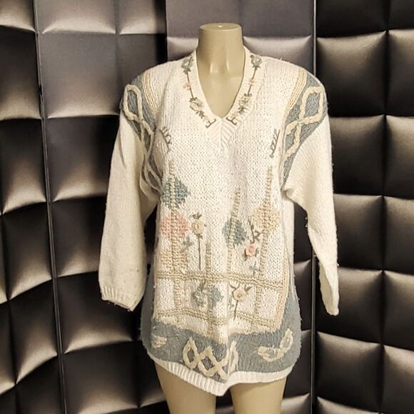 Vintage cover size knit sweater - Picture 2 of 8